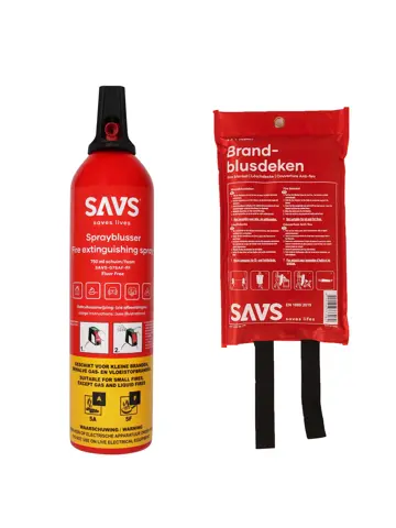 Brandblus box Sprayblusser 750ml en blusdeken