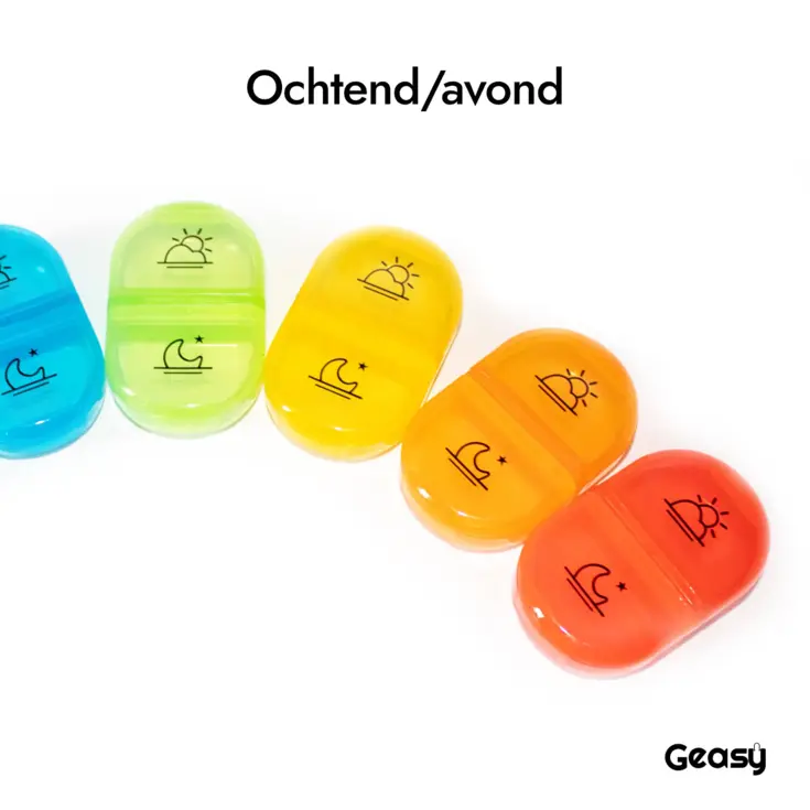 GEASY Pillendoos 7 Dagen – 2 Vakken