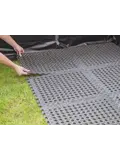 Tenttapijttegels - zwart - 8 stuks