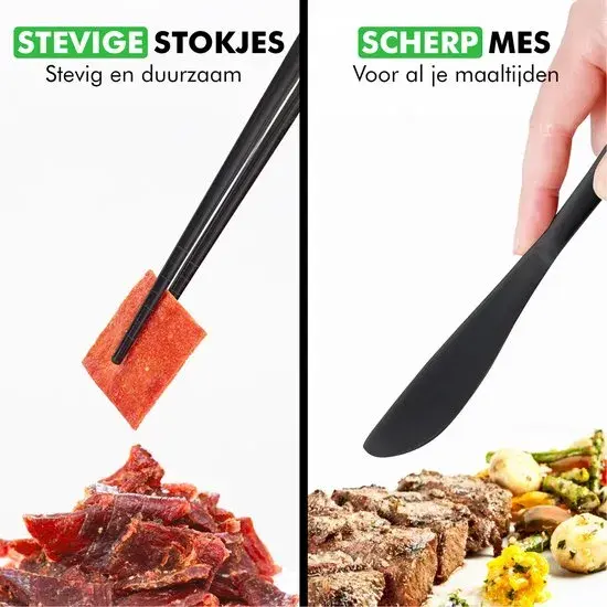 Reisbestek – 5 -Delige Bestekset met Etui