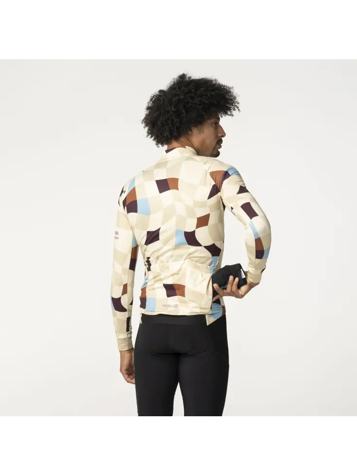 Square Fietsshirt Lange Mouwen Performance Heren