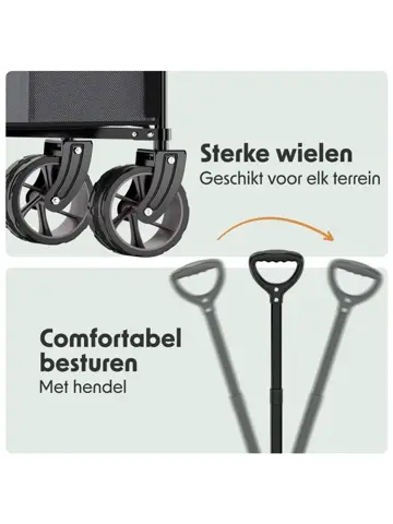 LifeGoods Bolderkar - 100KG - 200L