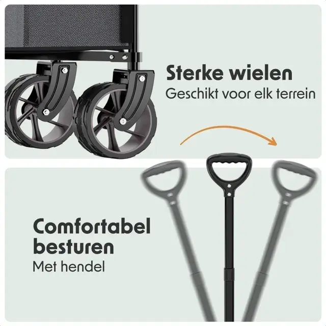 LifeGoods Bolderkar - 100KG - 200L