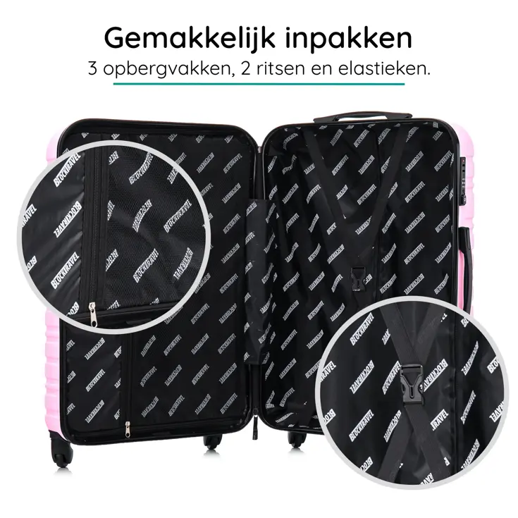 Reiskoffer M ABS 74L met TSA-slot en 360° wielen
