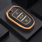 Dutch Shield Sleutelhoesje  Peugeot goud B3