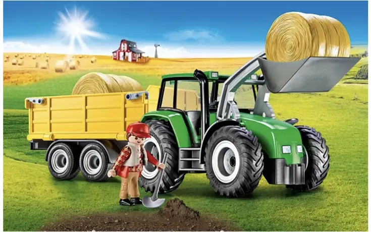 PLAYMOBIL®  Tractor met Aanhangwagen 9317