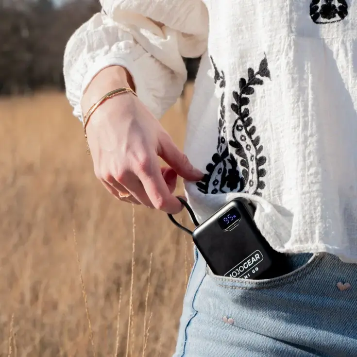 Powerbank 10.000 mAh met Kabels - Zwart