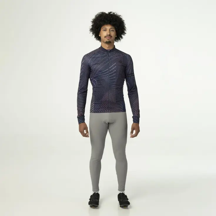 Nocturnal Lines Fietsshirt Lange Mouwen Heren