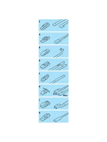 Voorruitenwisserblad 55 cm