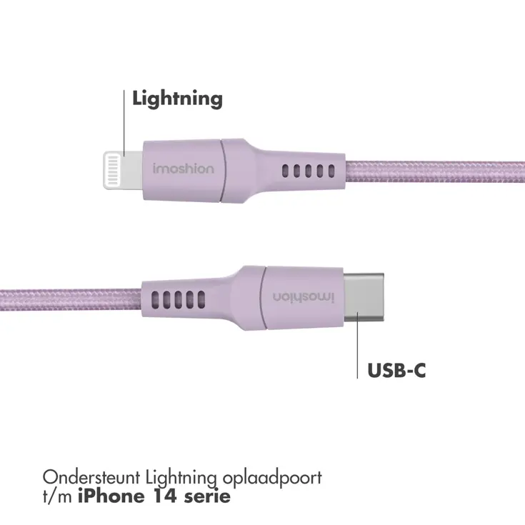 imoshion Lightning naar USB-C kabel 2 meter