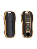 TPU Sleutelhoesje voor Porsche goud B3