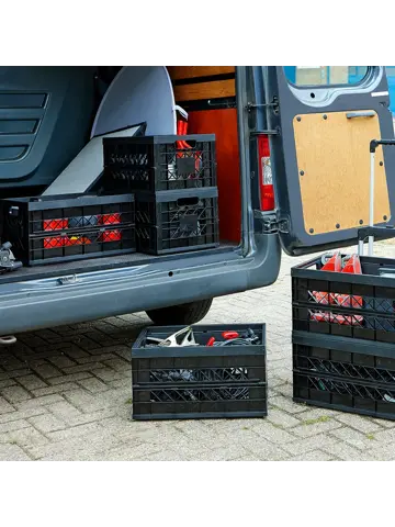 Square vouwkrat Heavy Duty 45L antraciet