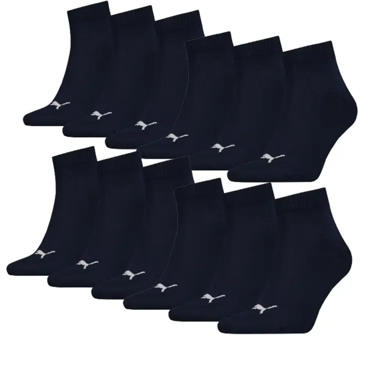 12 paar - Uniseks - Quarter Sokken