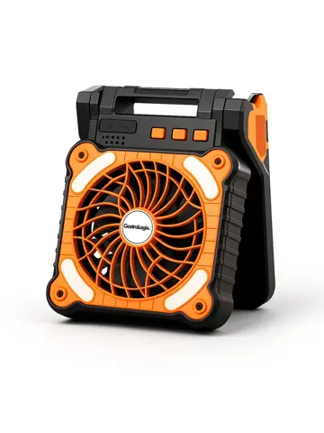 3-in-1 Zonnepaneel Powerbank Ventilator