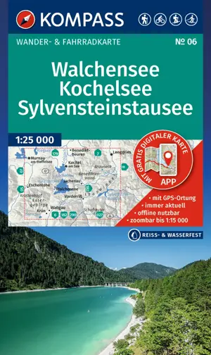 Wandelkaart WK06 Walchensee Kochelsee