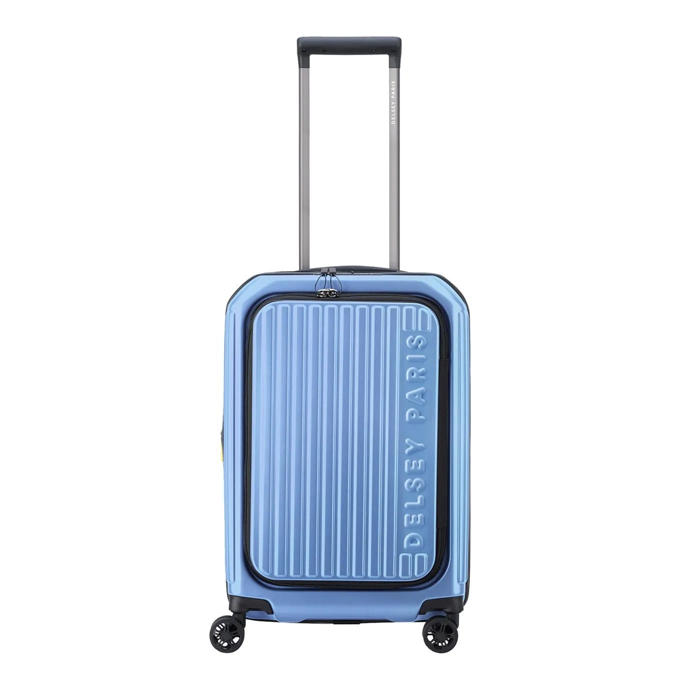 Delsey  zip cabin trolley s expandable Blauw  Blauw main product image