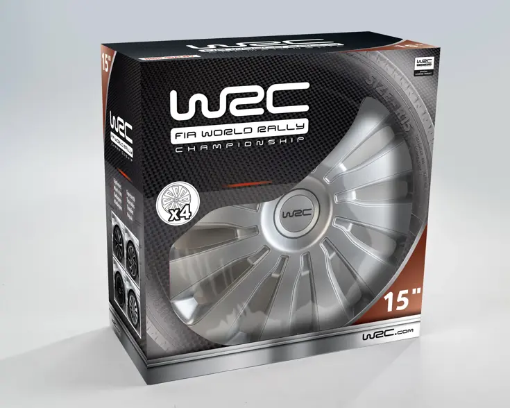 WRC Wieldoppen Sepang 15" - zilver 4 stuks