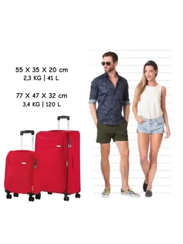 Air Zachte Kofferset S+L