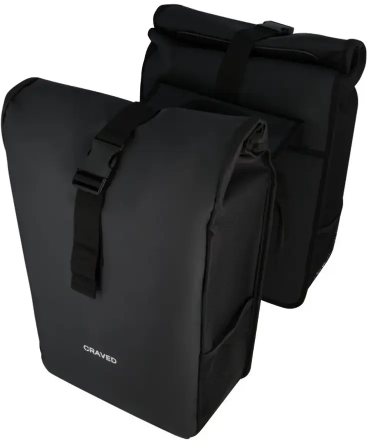 Dubbele Fietstas Spark Zwart 48 Liter