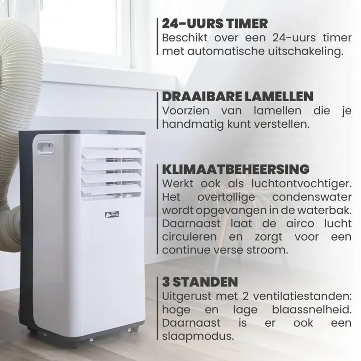 Technolife Mobiele Airco - 9000BTU