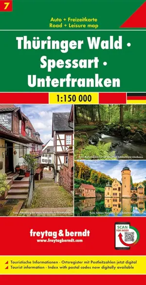 Wegenkaart Duitsland 07 - Thüringer Wald