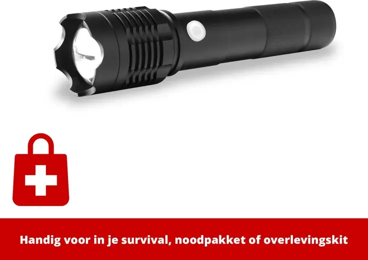 Oplaadbare Zaklamp - 1200 meter bereik