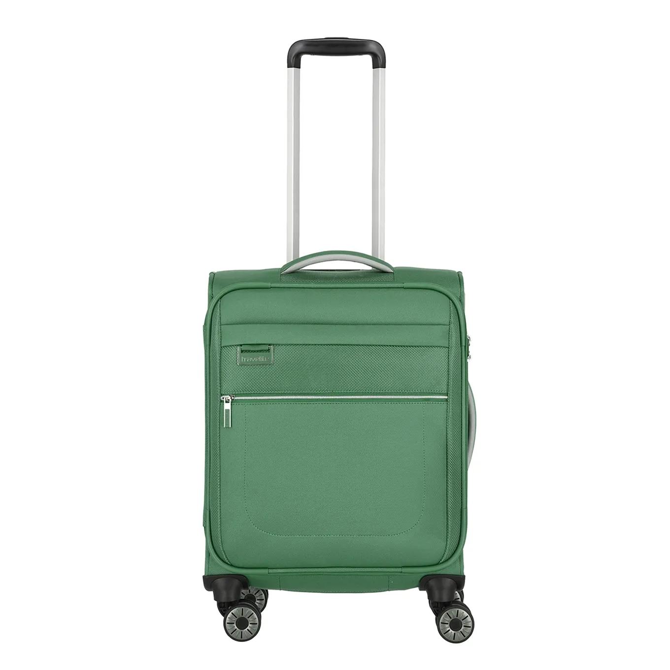 Travelite  4 wheel cabin trolley s green Groen  Groen main product image