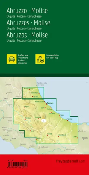 Wegenkaart Abruzzen Molise
