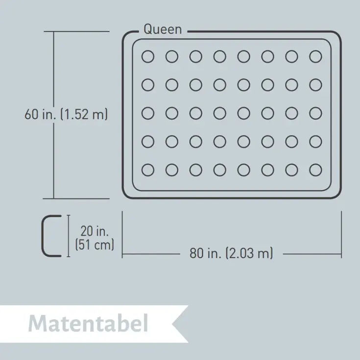 Luchtbed - Bestway - 2P - 152x203 cm + pomp