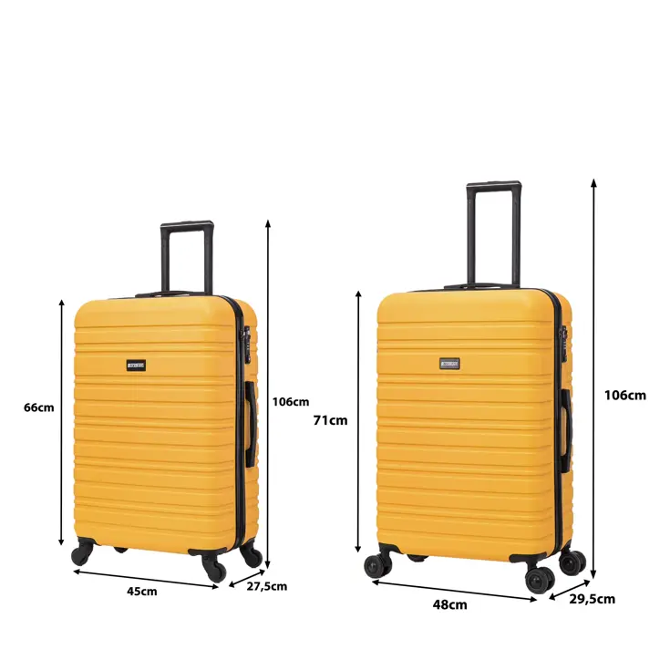 Kofferset 4 delige ABS 29 39 74 en 95L TSA-slot