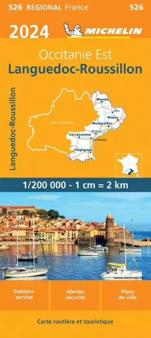Michelin Wegenkaart 526 Languedoc-Roussillon 2024