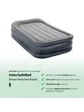Luchtbed - Intex Deluxe - 1P - 99x191 + Pomp