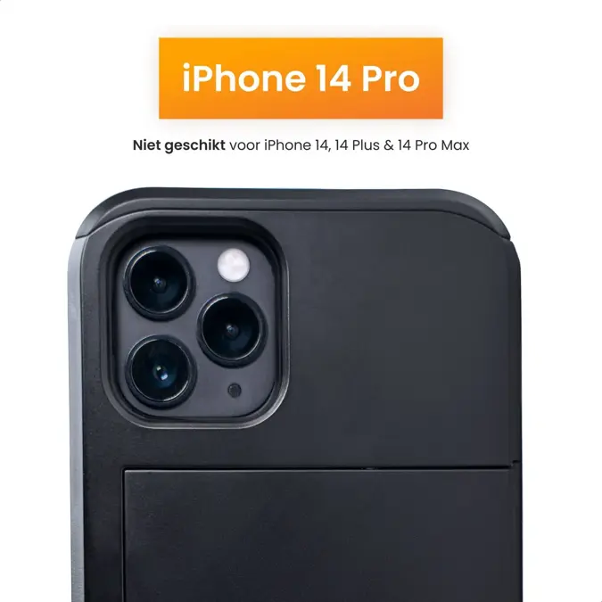R2B iPhone 14Pro Hoesje met pasjeshouder