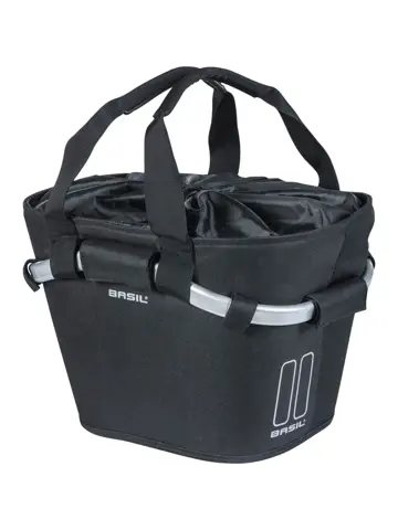Basil mand front Classic Carry All 15L zwart