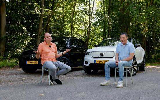 Dubbeltest Mercedes EQB vs. Volvo XC40 Recharge Pure electric