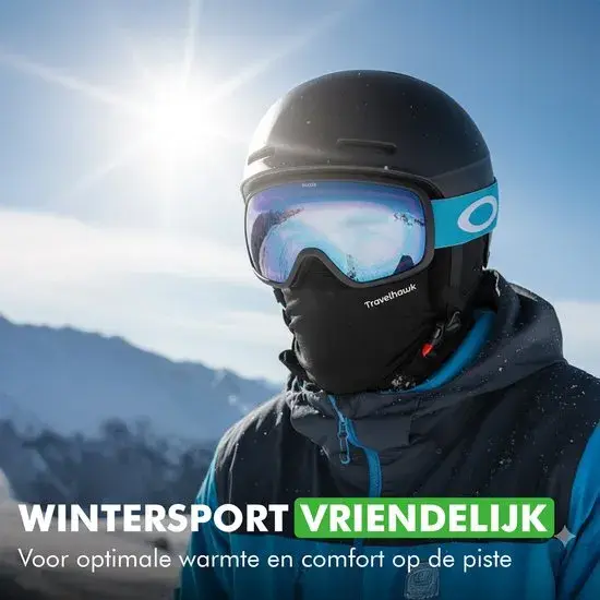 Balaclava Helmmuts Motor/Scooter Zwart