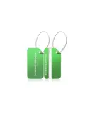 Aluminium Bagagelabel – 2 stuks – Groen
