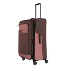 Travelite 4 wheel trolley l expandable Roze