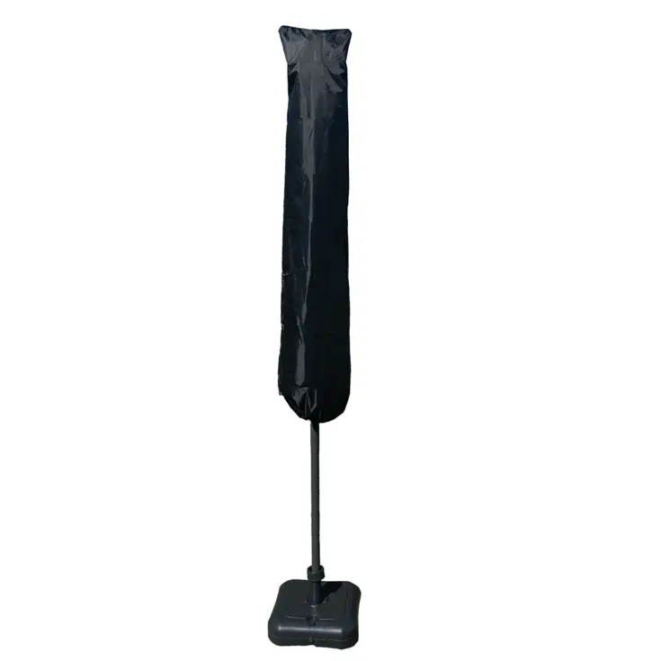 Parasol Zwart Ø3m + Hoes en lichte Voet