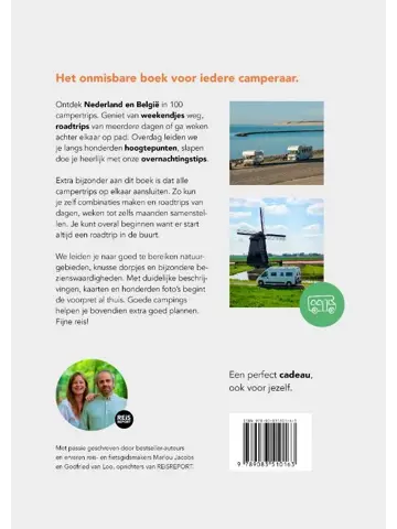 De 100 mooiste campertrips van Nederland & België