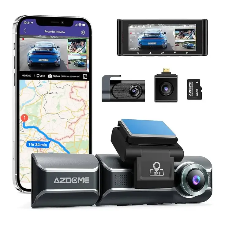 M550 Pro 3CH 4K Wifi GPS 64gb dashcam