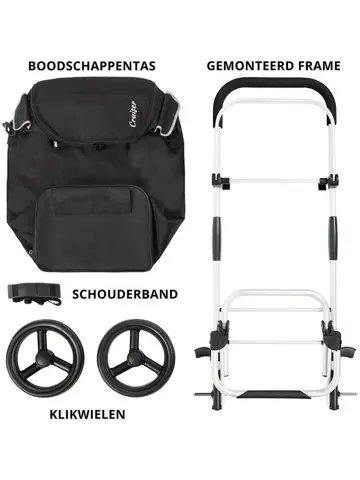 Allround Boodschappenwagen opvouwbaar 41 liter