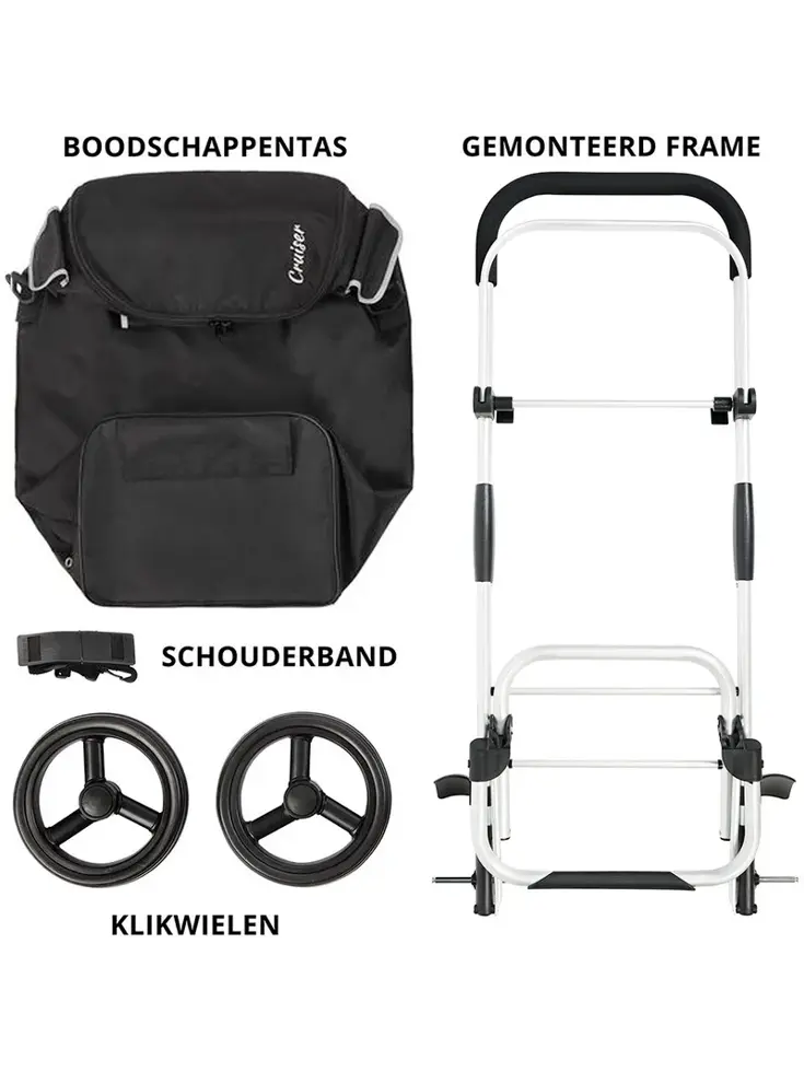 Allround Boodschappenwagen opvouwbaar 41 liter