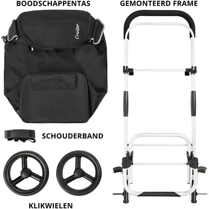Allround Boodschappenwagen opvouwbaar 41 liter