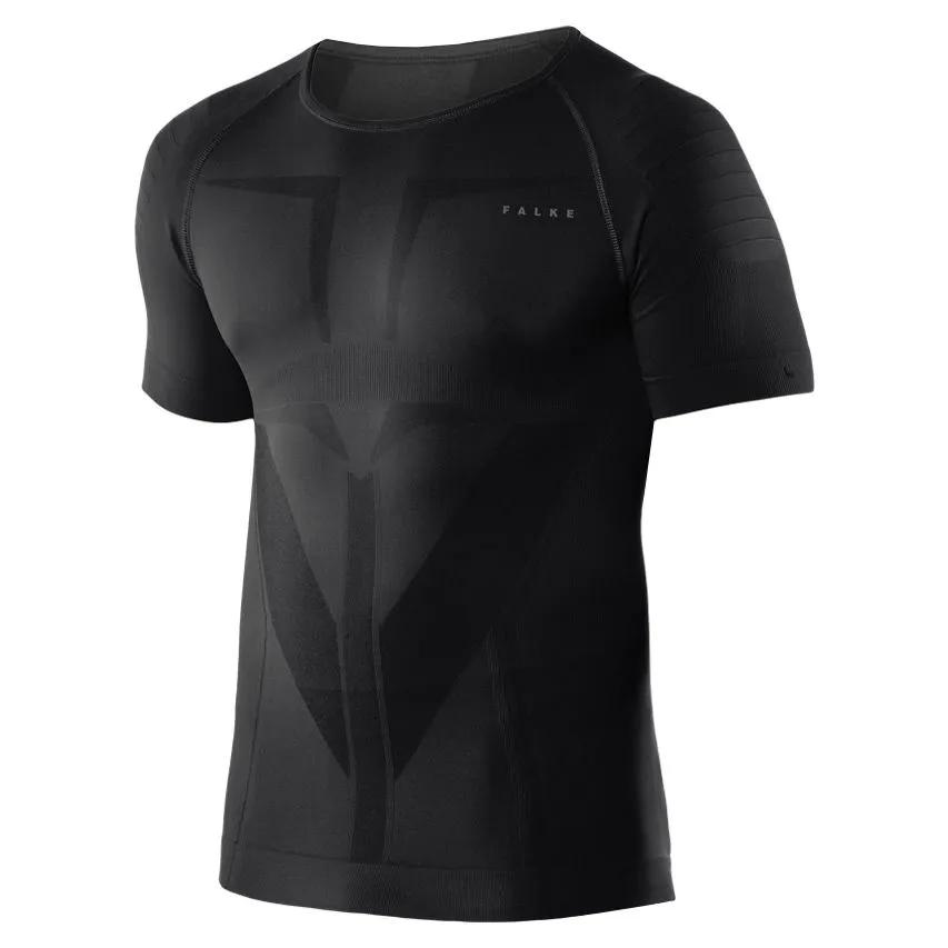 Falke   O-hals Shirt  Heren  Zwart