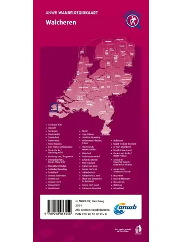 ANWB Wandelregiokaart Walcheren