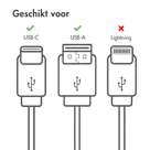 imoshion  USB-C naar USB A kabel - 3 meter