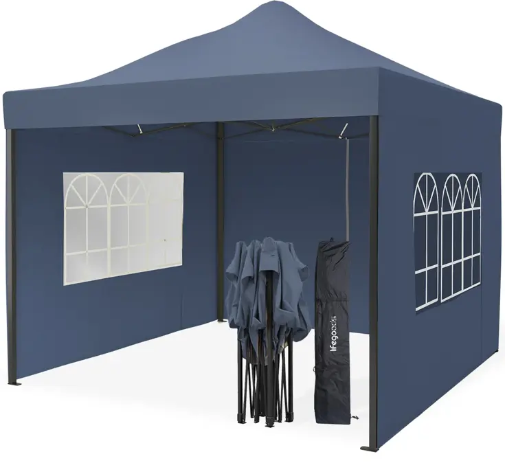 Partytent met Zijwanden – 3x3 m – Donkerblauw