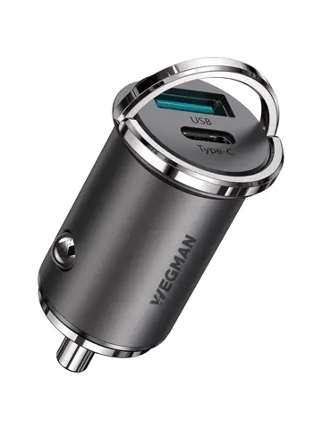 Wegman 45W Autolader USB C & USB A
