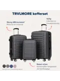 Kofferset – 3 Delig – 38L – Donkergrijs